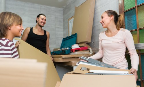 Man and van loading furniture for a home move in Dulwich