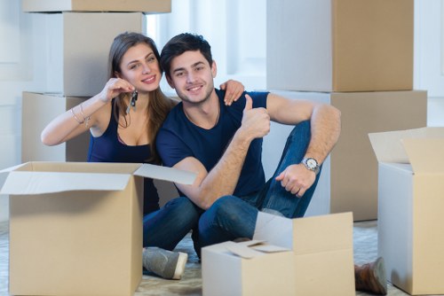Removal van and movers handling a same-day move in Dulwich
