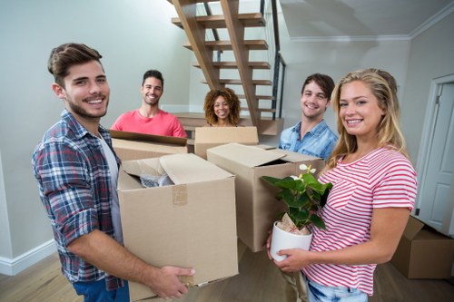 Removalists loading furniture from a residential property in Dulwich