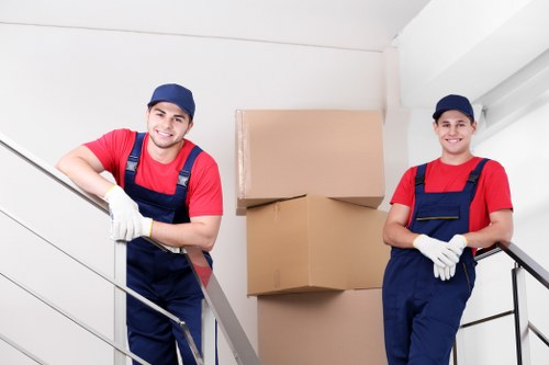 Removal team helping with a local house move in Dulwich