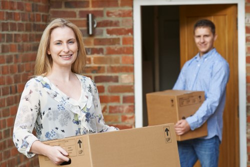 Man and van moving items in Dulwich at the start of a local move