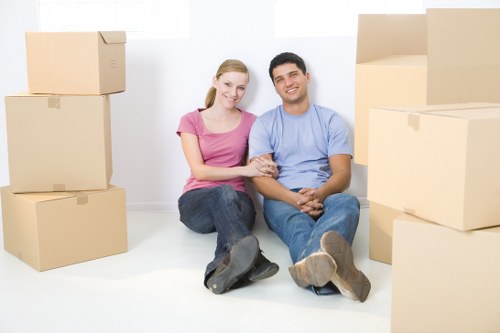 Packing boxes and moving supplies for a Dulwich home move