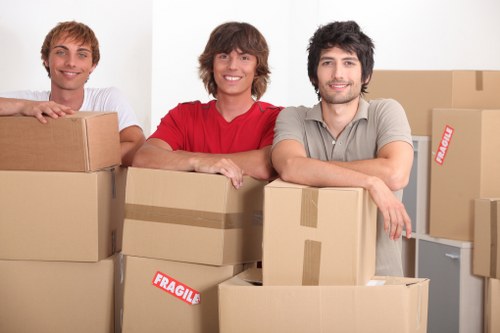 Local moving truck helping with residential relocation in Dulwich