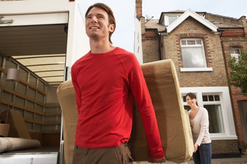 Careful labelling and boxing of household items during a local move