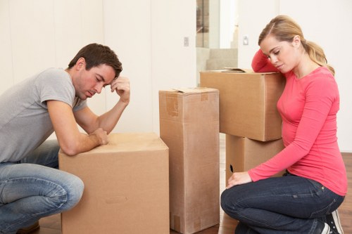 Removal team helping with a family home move in Dulwich