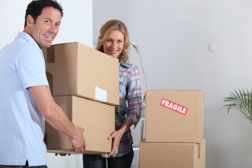 Local packing materials arranged for a flat or house in Dulwich