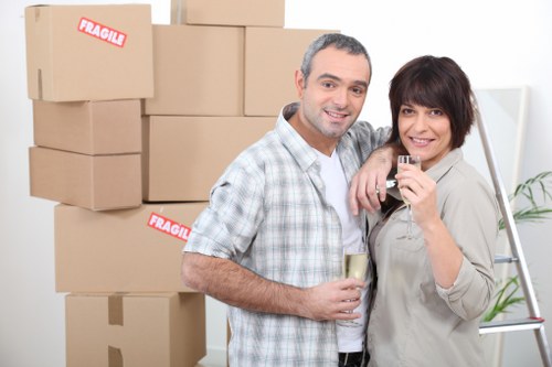 Careful moving of household items from a Dulwich home